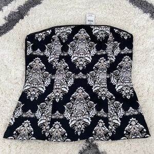 NWT! White House black market black bustier top